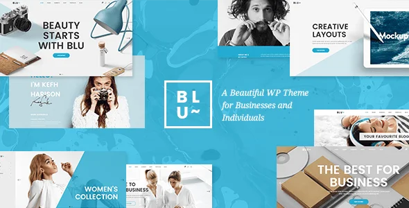 Blu - Beautiful Agency and Business WordPress Theme — homepage layout
