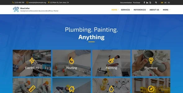 BlueCollar - Handyman & Renovation Business WordPress Theme — blog and article listing