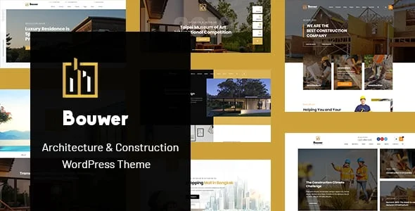 Bouwer - Architecture & Construction WordPress Theme — homepage layout