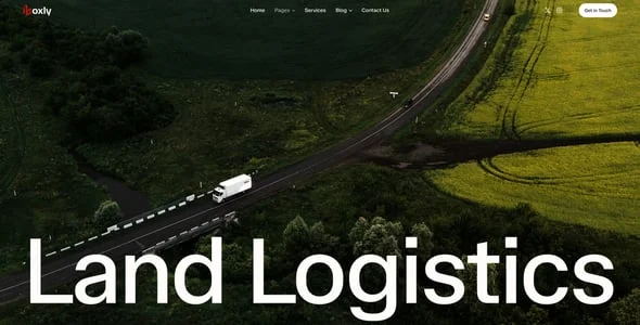 Boxly - Transportation, Logistics, Cargo WordPress Theme — design detail view