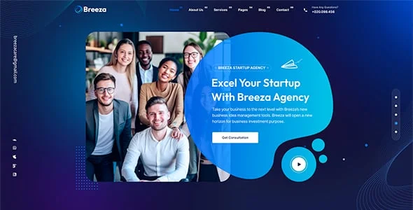 Breeza - Business Consulting WordPress Theme — single post layout