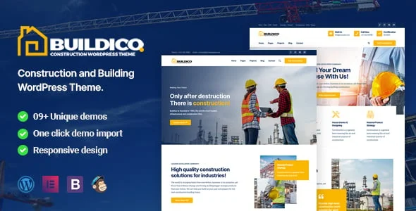 Buildico - Construction WordPress Theme — homepage layout