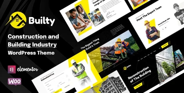 Builty - Building & Construction Company Theme — homepage layout