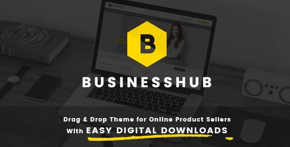 Business Hub | Responsive WordPress Theme For Online — homepage layout