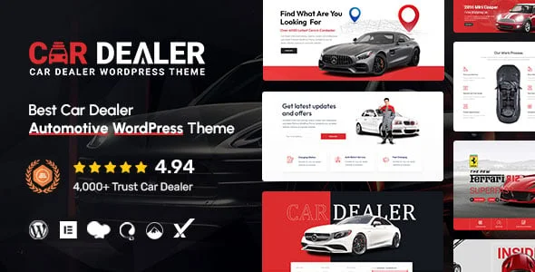 Car Dealer - Automotive Responsive WordPress Theme — homepage layout