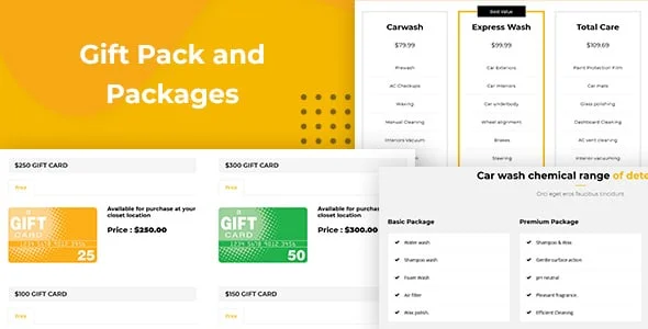 Car Wash - Auto Spa WordPress Theme — design detail view