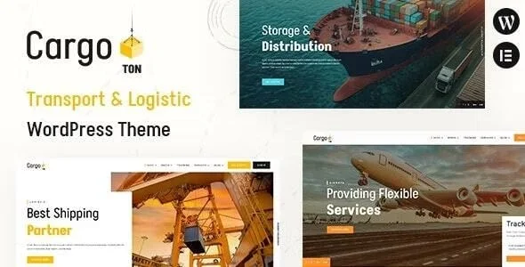 Cargoton - Transport & Logistic WordPress Theme — homepage layout