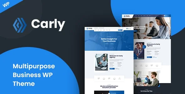 Carly - Multipurpose Business WordPress Theme — homepage layout
