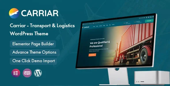 Carriar - Transport & Logistic WordPress Theme — homepage layout