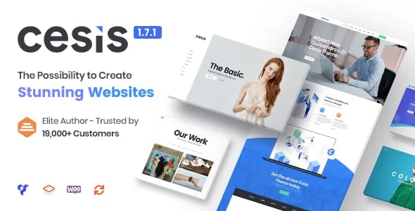 Cesis | Responsive Multi-Purpose WordPress Theme — homepage layout