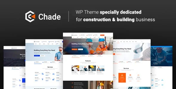 Chade - Construction WordPress Theme — homepage layout