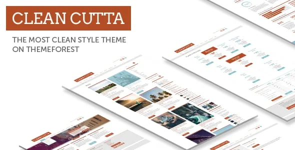 Clean WordPress Theme (Multi-Purpose) — homepage layout