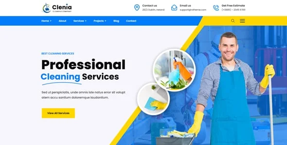Clenia - Cleaning Services WordPress Theme — single post layout