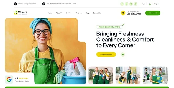 Clinara - Cleaning Services WordPress Theme — single post layout