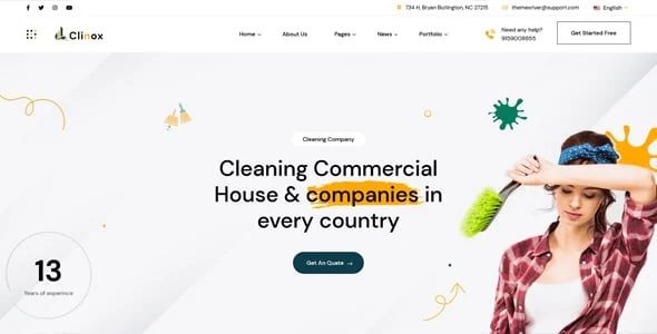Clinox - Cleaning Services WordPress Theme — blog and article listing