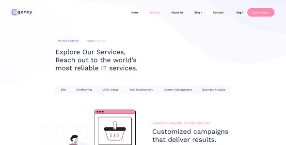 Cogency - Digital Agency Multipurpose WordPress Theme — blog and article listing