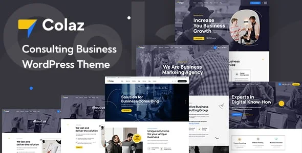 Colaz - Business Consulting WordPress Theme — homepage layout