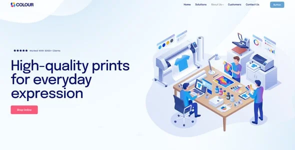 Colour - Print Shop & 3D Printing Company WordPress Theme — single post layout