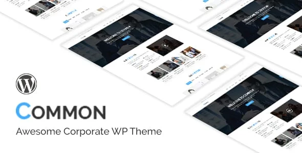 Common- One Page and Multipage WordPress Theme — homepage layout