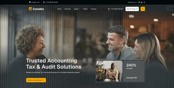 Consbiz – Business Consulting WordPress Theme — single post layout