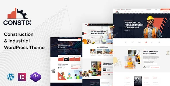 Constix - Construction Factory & Industrial WordPress Theme — homepage layout