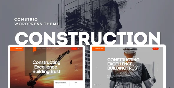 Constrio - Construction WordPress Theme — homepage layout