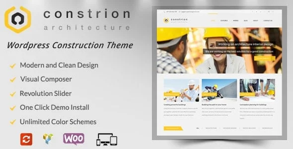 Constrion - Construction and Builder WP Theme — homepage layout