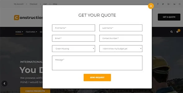 Construction - Building Business and Renovation WordPress Theme — interior page design