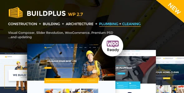 Construction WordPress | BuildPlus — homepage layout