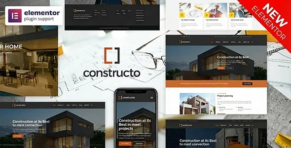 Constructo - Construction WordPress Theme — homepage layout