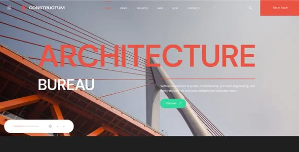 Constructum | Construction & Industry WordPress theme — interior page design