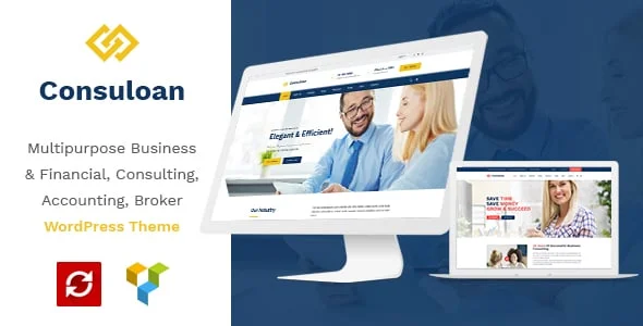 Consuloan | Multipurpose Consulting WordPress Theme — homepage layout
