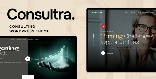Consultra - Consulting WordPress Theme — homepage layout
