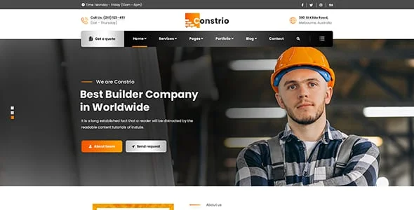 Contio - Construction WordPress Theme — single post layout
