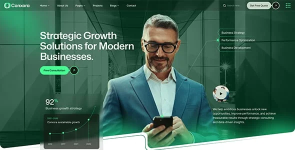 Conxora - Business Consulting WordPress Theme — blog and article listing