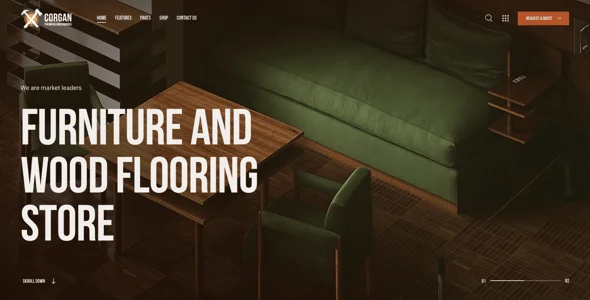 Corgan | Carpenter, Woodwork & Carpentry WordPress Theme — interior page design