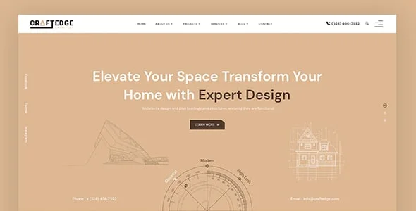 CraftEdge - Architecture WordPress Theme — blog and article listing