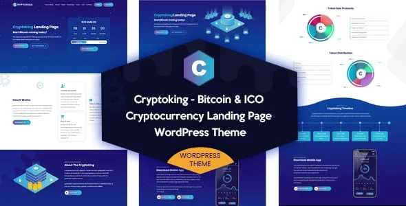 Cryptoking - Bitcoin & ICO Theme — homepage layout