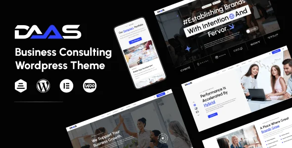 DaaS - Creative Agency WordPress — homepage layout