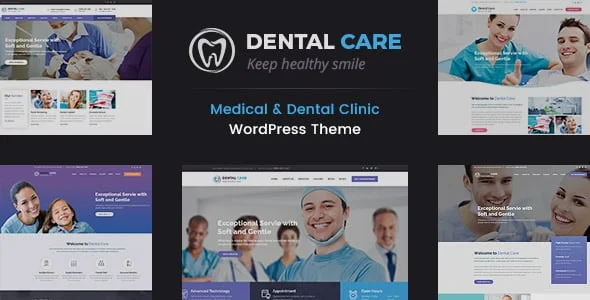 Dental Care - Teeth Clinic WordPress Theme — homepage layout