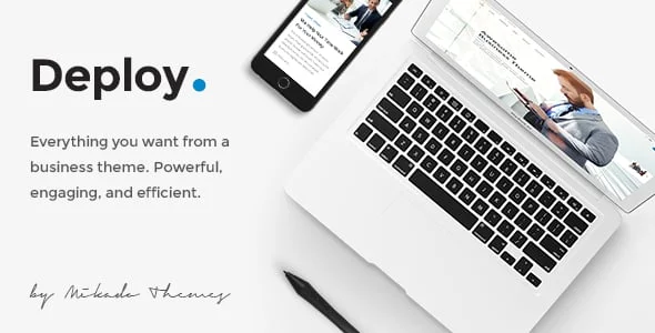 Deploy - Consulting & Business WordPress Theme — homepage layout