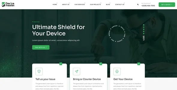Devicemaster – Mobile, Laptop & Computer Repair WordPress Theme — blog and article listing