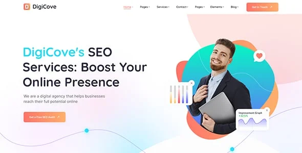 Digicove - Digital Marketing Agency WordPress Theme — blog and article listing