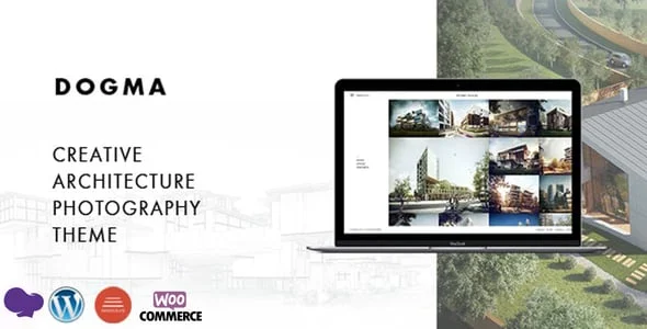 Dogma - Responsive Architecture WordPress Theme — homepage layout