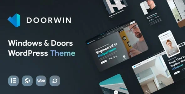 DoorWin - Services & Business WordPress Theme — homepage layout