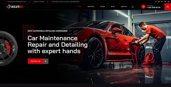 Ducatibox - Car Service & Auto Repair WordPress Theme — blog and article listing