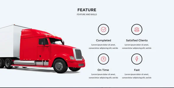 Eagle - Logistics & Transportation WordPress Theme — interior page design