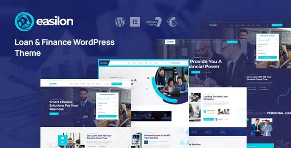Easilon - Loan & Finance WordPress Theme — homepage layout