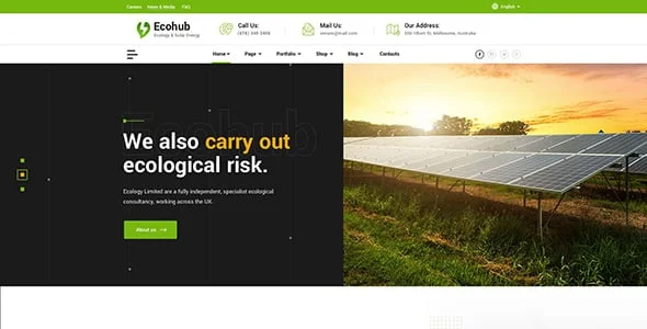 Ecohub - Ecology Solar WordPress Theme — single post layout