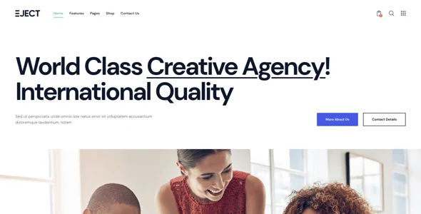 Eject | Web Studio & Creative Agency WordPress Theme — single post layout